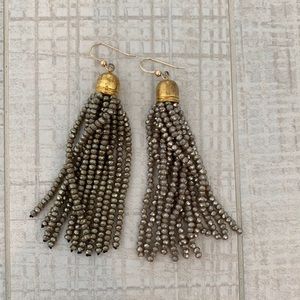 Dangly beaded earrings